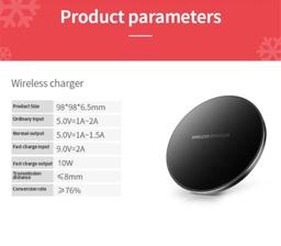 Refurbished 9eight5 Fast Charge Qi Wireless Charger Pad (10W) - Reebelo Deutschland