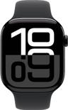 Apple Watch Series 10 (GPS) - 64GB - 42 mm - Tiefschwarz Aluminiumgehäuse with Schwarz Kautschuk Sportarmband - S/M-Größe
