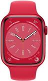 Apple Watch Series 8 (Mobilfunk + GPS) - 32 GB - 45 mm - Rot Aluminiumgehäuse with Rot Kautschuk Sportarmband