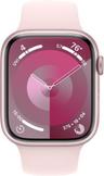 Apple Watch Series 9 (GPS) - 64GB - 41 mm - Pink Aluminiumgehäuse with Hellrosa Kautschuk Sportarmband - Klein/Mittel