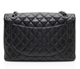 Refurbished Chanel Caviar Leather Classic Maxi Single Flap Bag - Reebelo Deutschland