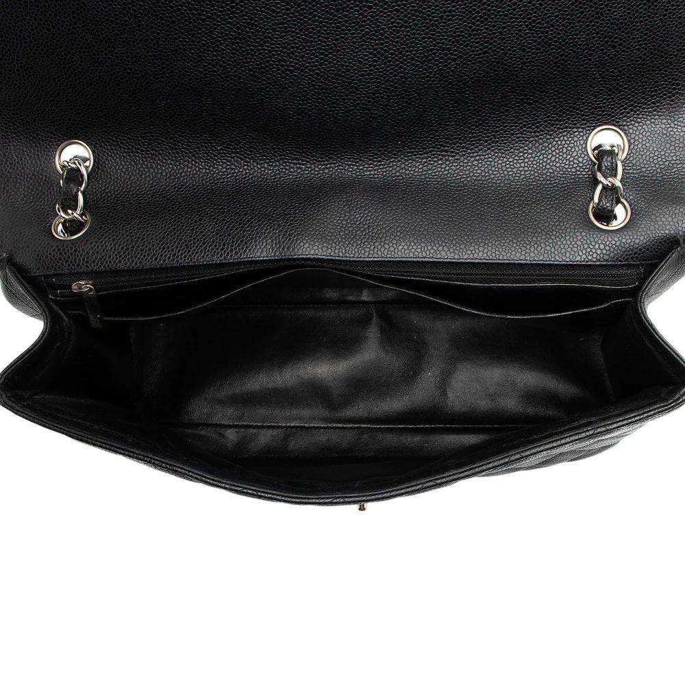 Refurbished Chanel Caviar Leather Classic Maxi Single Flap Bag - Reebelo Deutschland