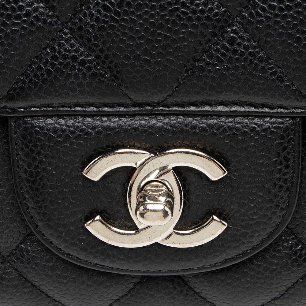 Refurbished Chanel Caviar Leather Classic Maxi Single Flap Bag - Reebelo Deutschland