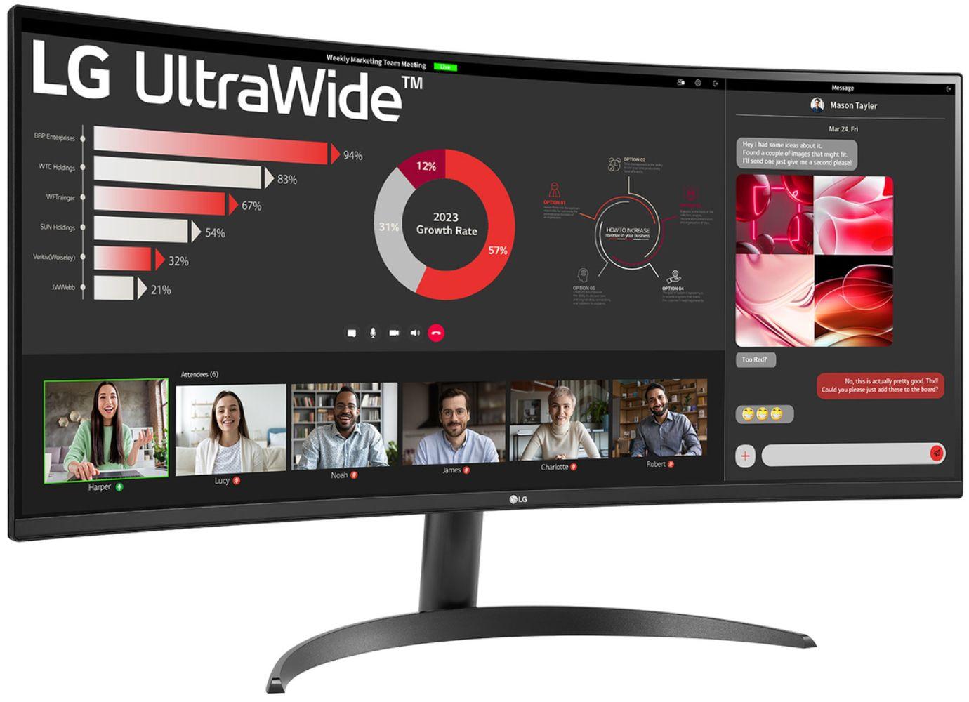 Refurbished LG 34WR50QK-B Curved UltraWide QHD Monitor 34" - Reebelo Deutschland