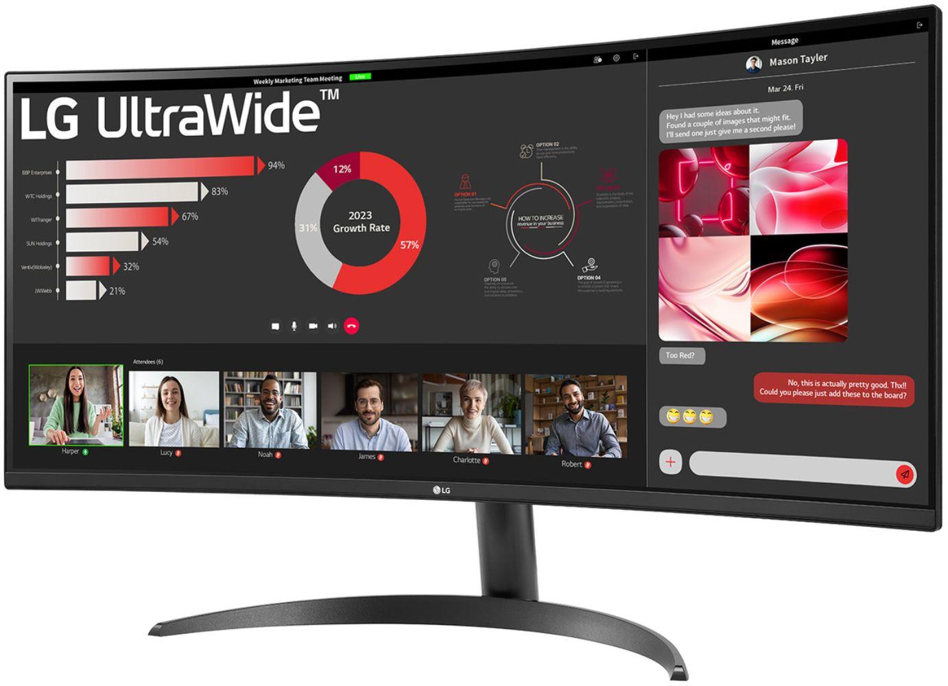 Refurbished LG 34WR50QK-B Curved UltraWide QHD Monitor 34" - Reebelo Deutschland