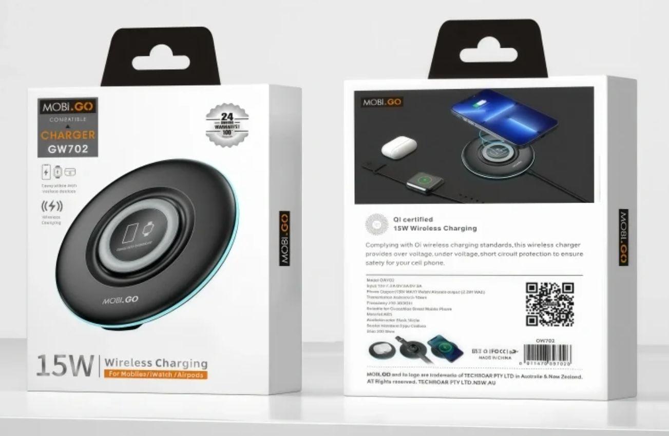 Refurbished Mobigo GW702 15W Wireless Charger Pad - Reebelo Deutschland