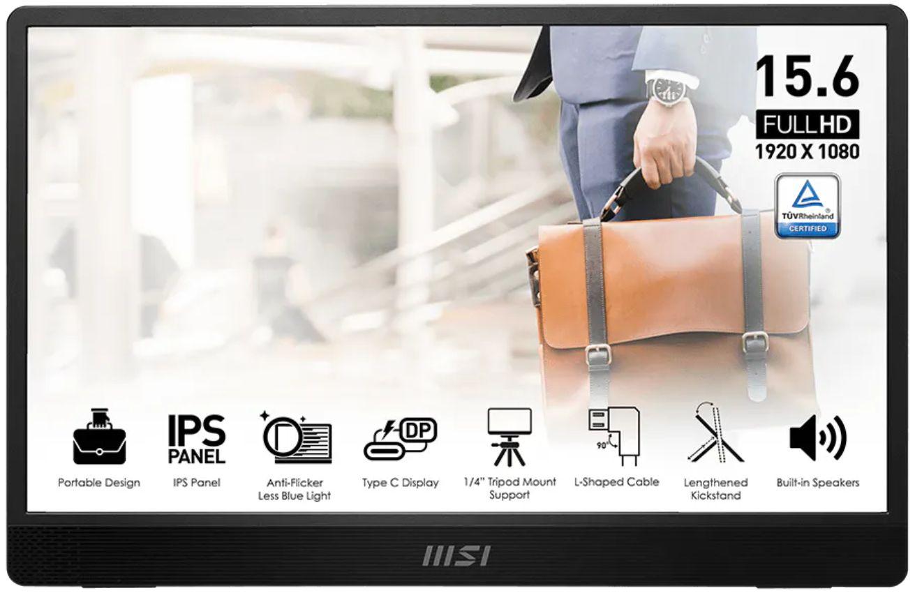 Refurbished MSI PRO MP161 E2U Portable Monitore 15,6" - Reebelo Deutschland