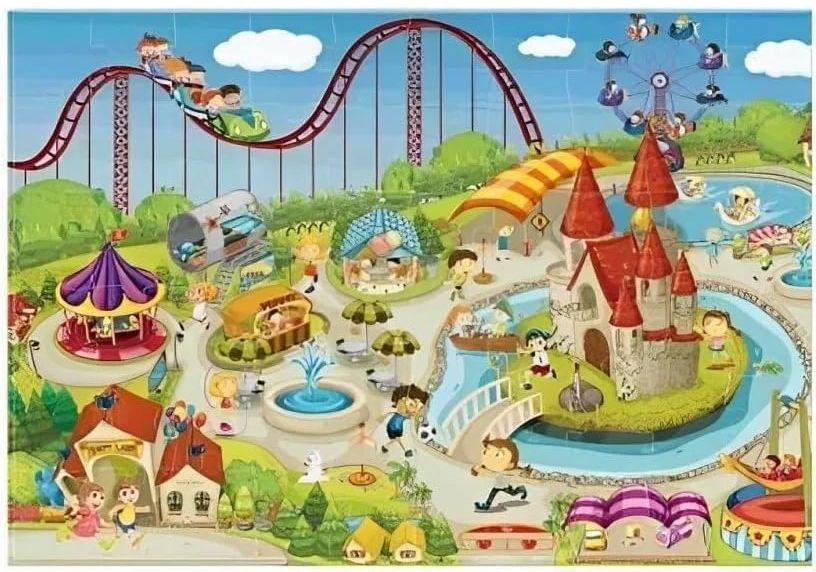 Refurbished Tristar Large Puzzle - Amusement Park Theme (60pcs) - Reebelo Deutschland