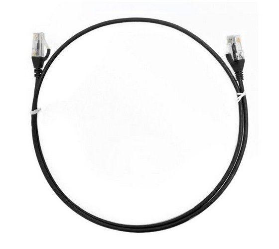 Refurbished 8ware CAT6 Ultra Thin Slim Kabel 3m / 300cm - Schwarz Premium RJ45 Ethernet Netzwerk LAN UTP Patchkabel 26AWG für Daten - Reebelo Deutschland