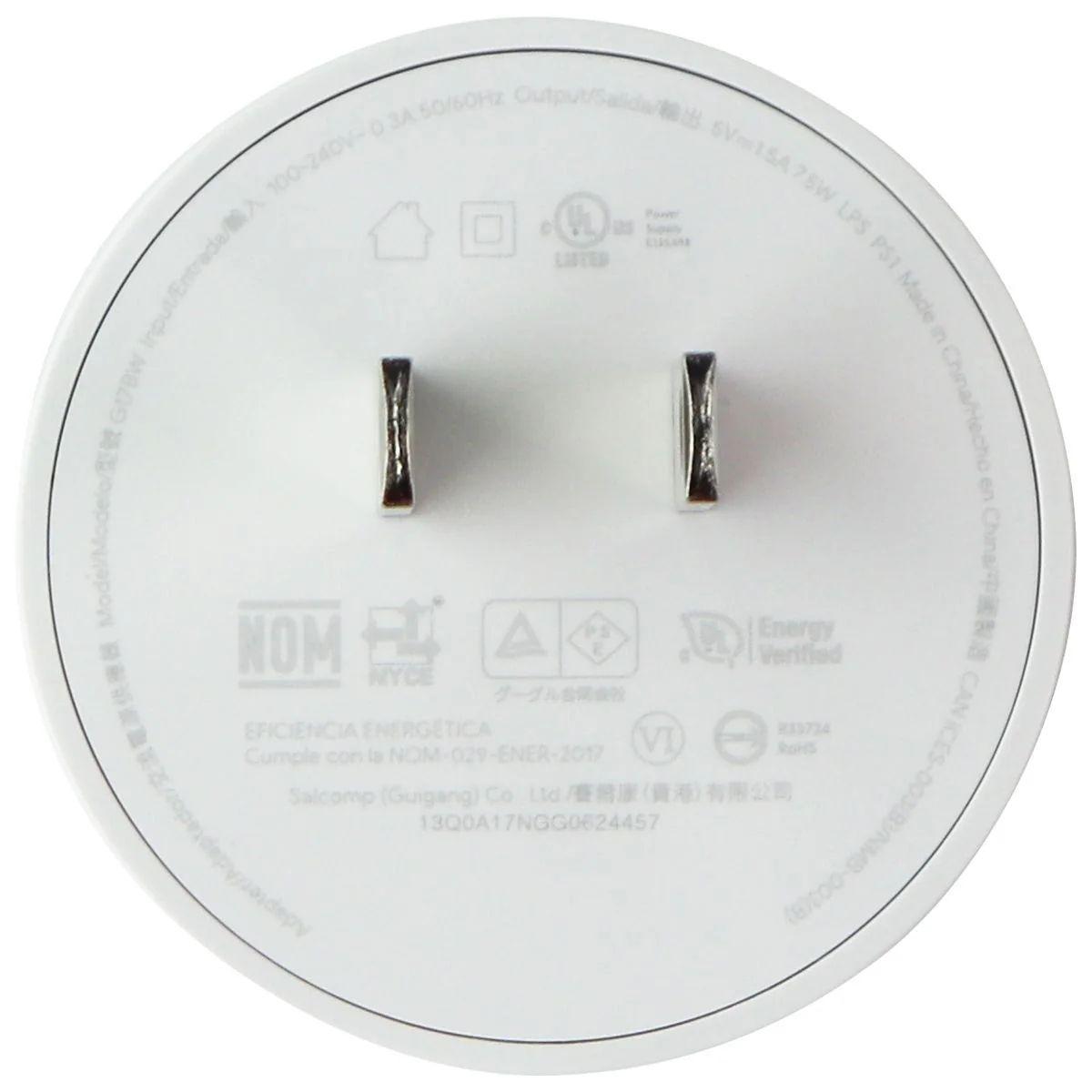 Refurbished Google (5V/1.5A) 7.5W Single USB Rundes Netzteil/Ladegerät (G17BW) - Reebelo Deutschland
