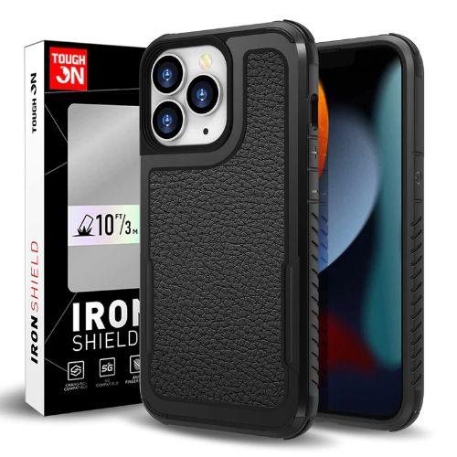 Refurbished Tough On Iron Shield Leder-Handyhülle für iPhone 14 Pro Max - Reebelo Deutschland