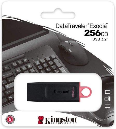Refurbished Kingston USB Drive 3.2 DataTraveler Exodia 256GB 3.2 Flash Drive DTX/256GB Red - Reebelo Deutschland