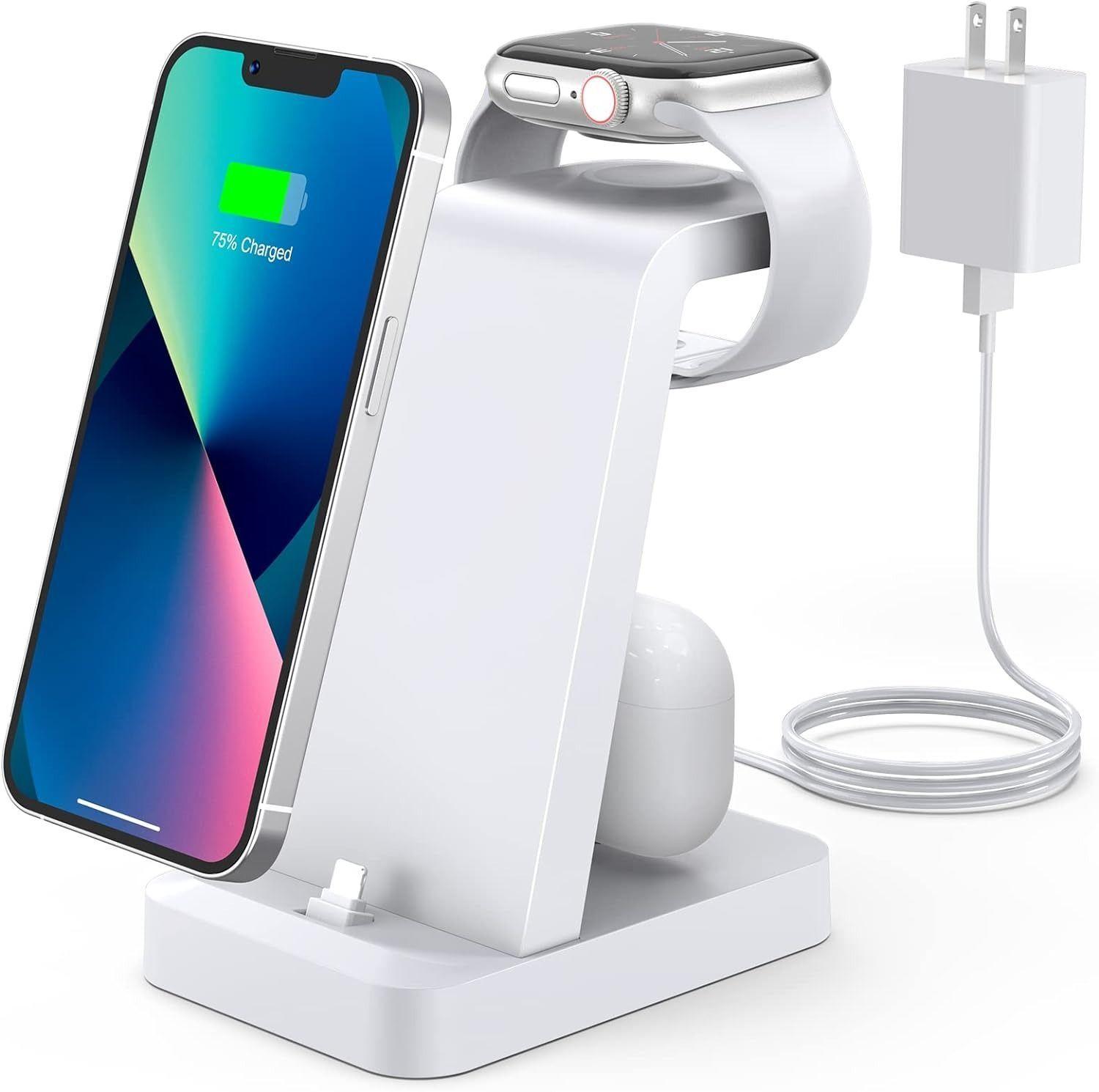 Refurbished Woruda Charger Station 3-in-1 Fast Wireless Charging Dock Stand für iPhone Multiple Devices - Reebelo Deutschland